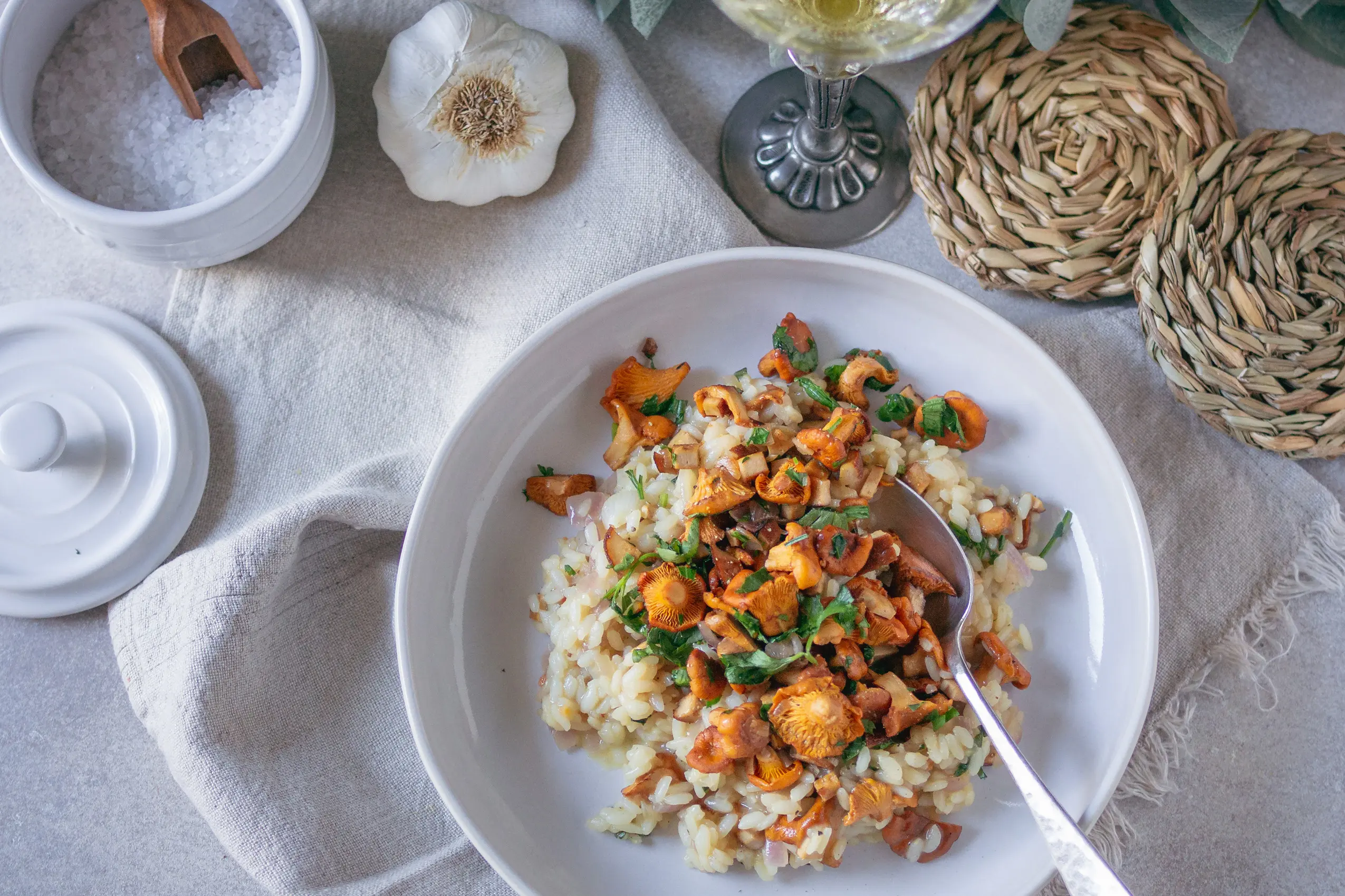 Vegane Pfifferling-Risotto