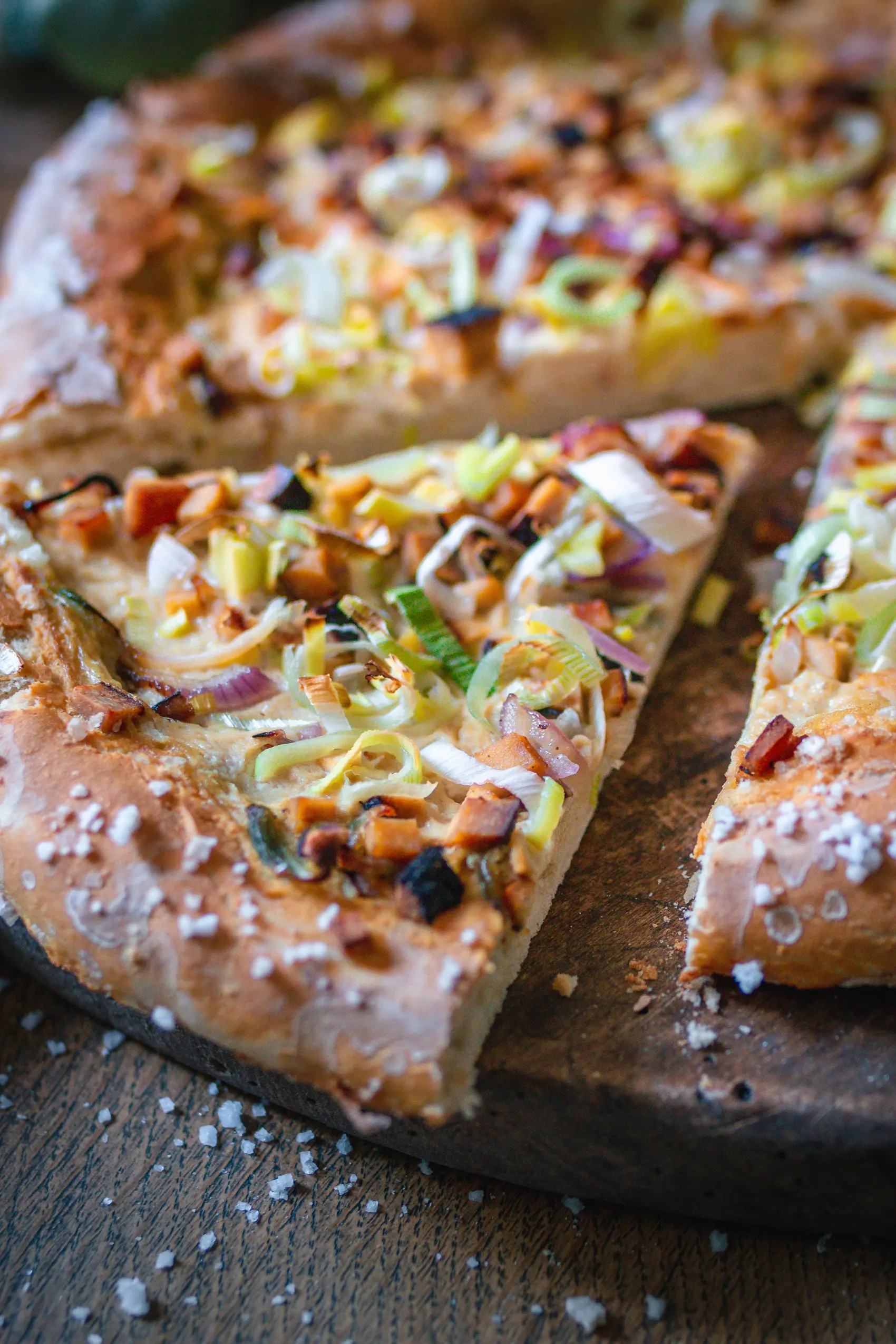 Vegane Brezel-Pizza - Laugenpizza