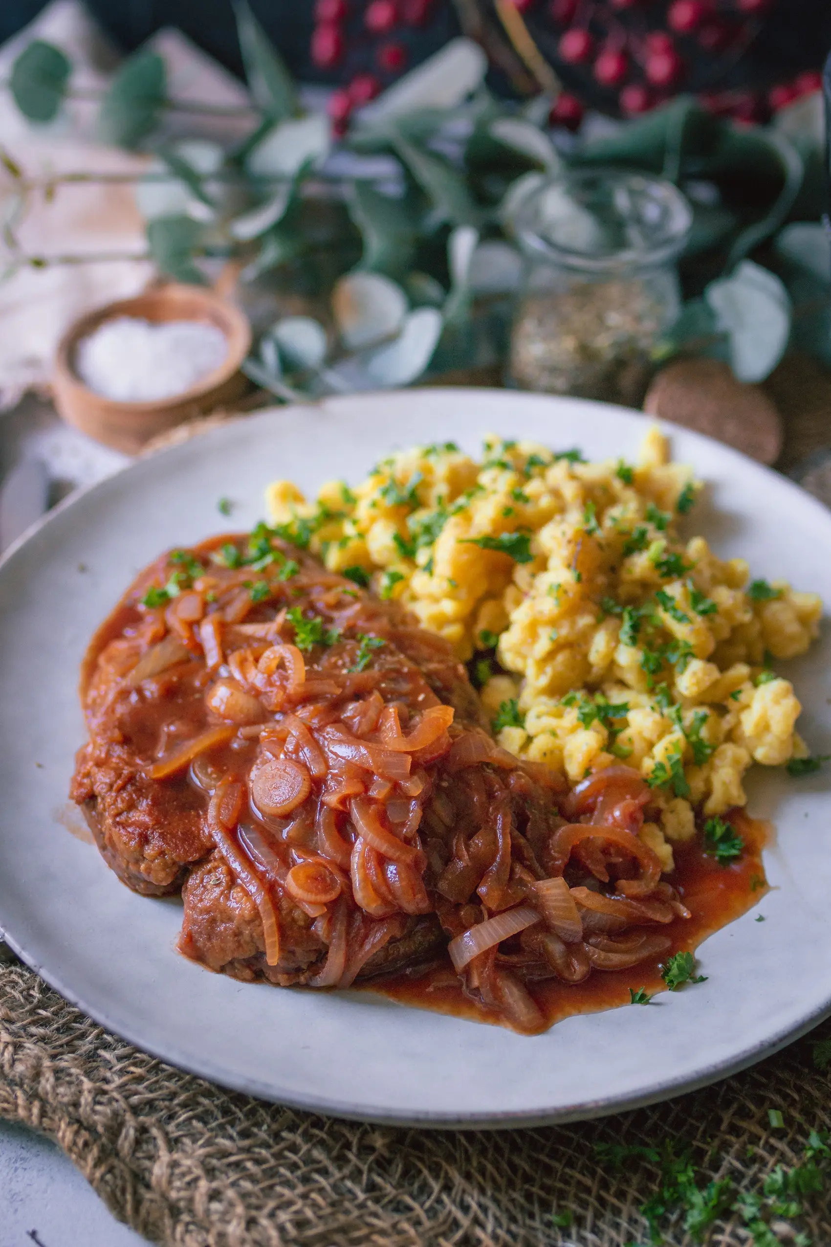veganer Zwiebelrostbraten