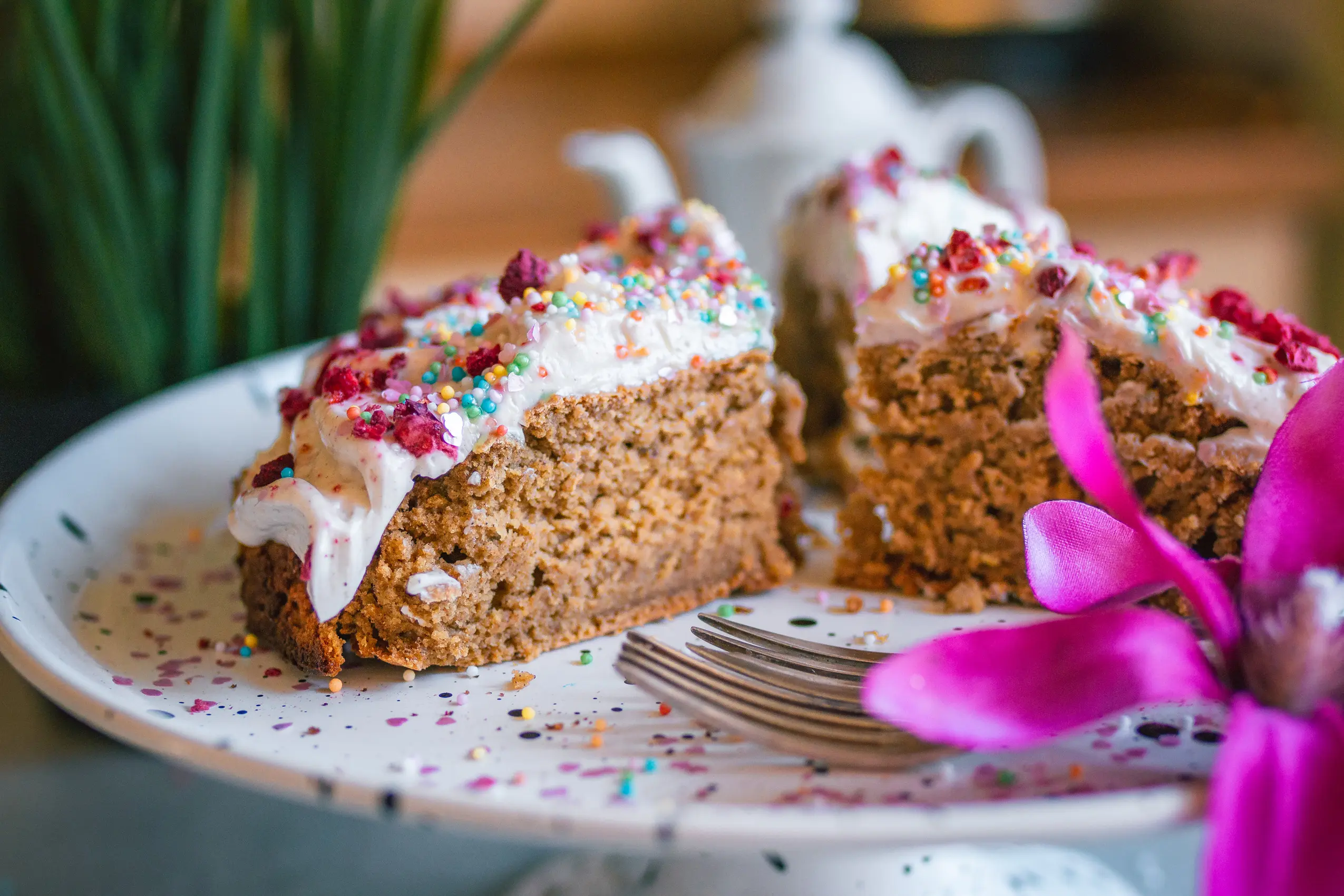 Veganer Valentinskuchen