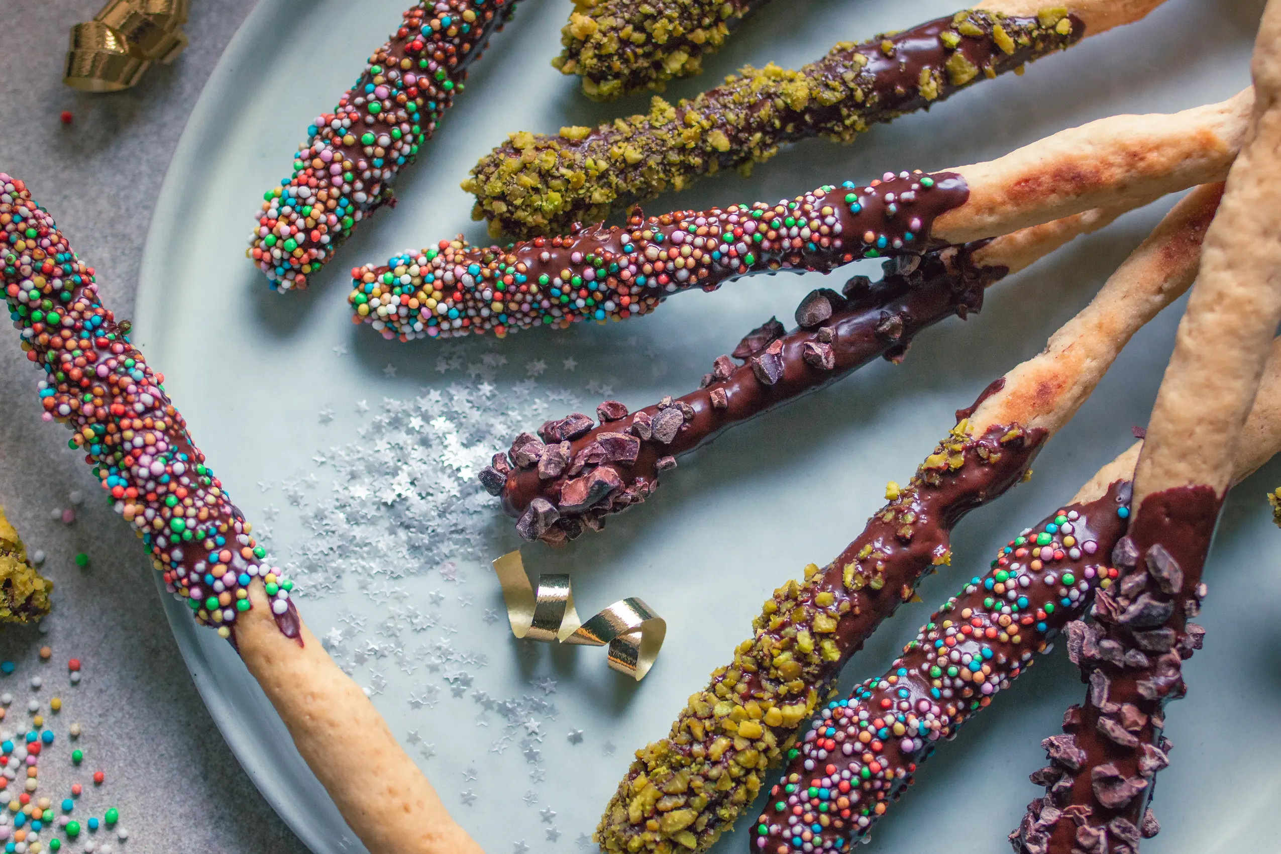 Vegane süße Mikadostäbchen