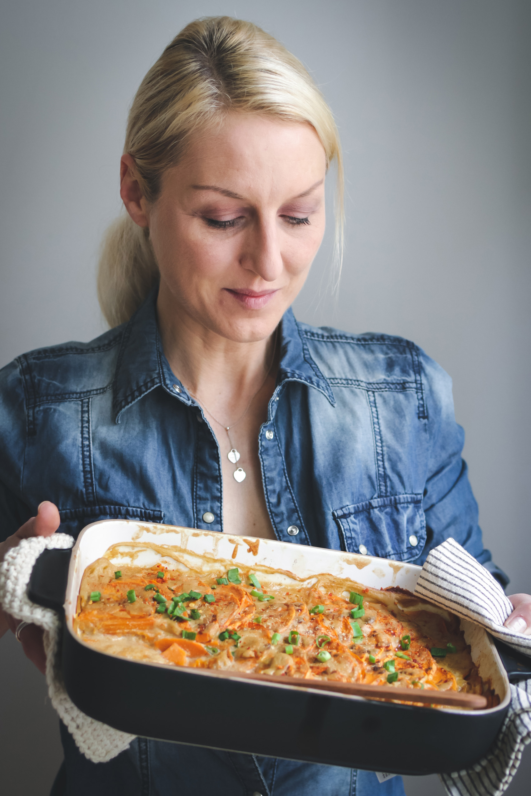 Portrait Lea Green - veganes Süßkartoffelgratin