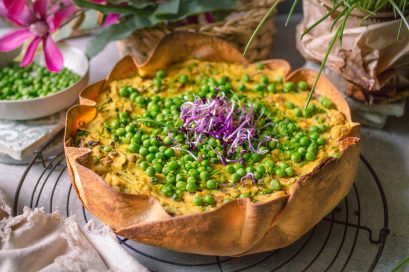 Vegane Tortilla Quiche für vegane Ostern