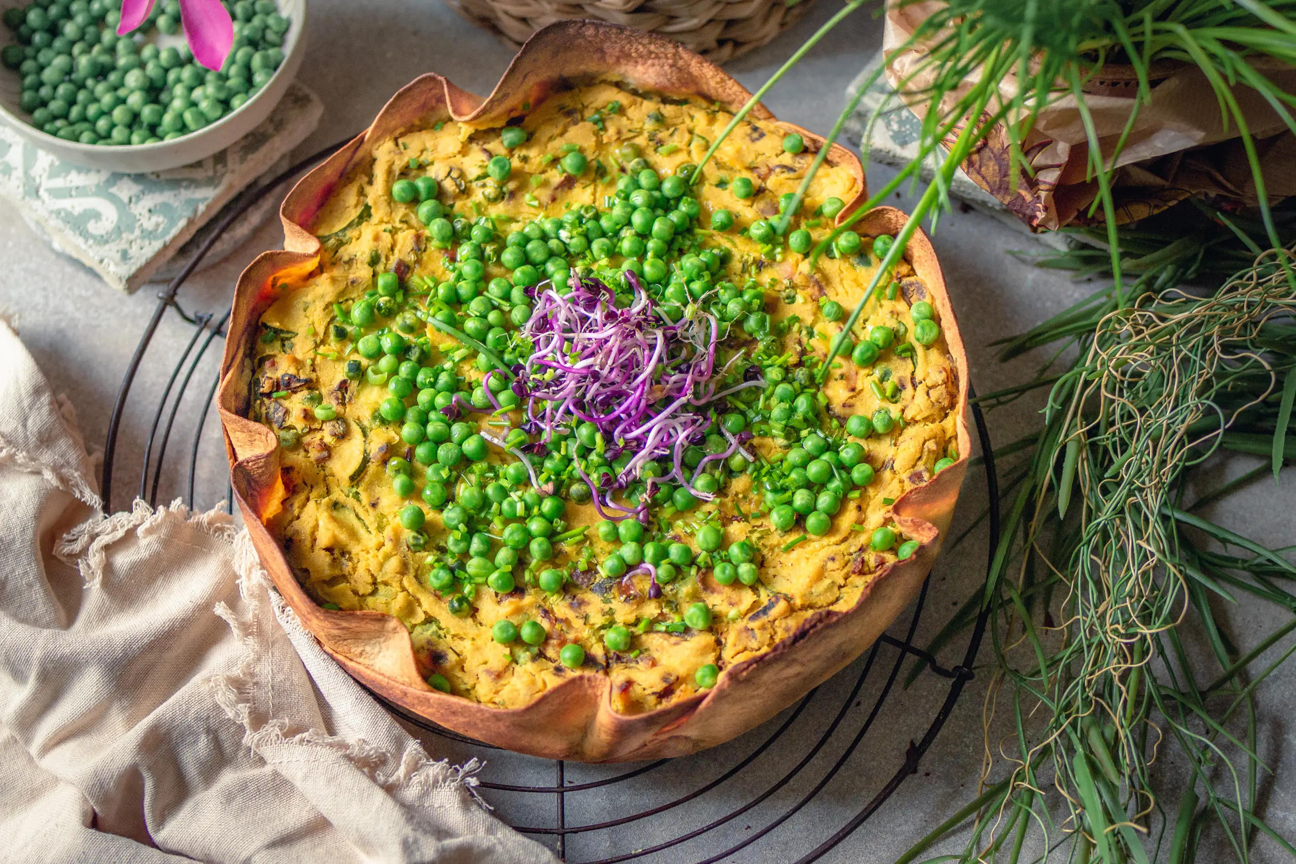 Vegane Tortilla-Quiche