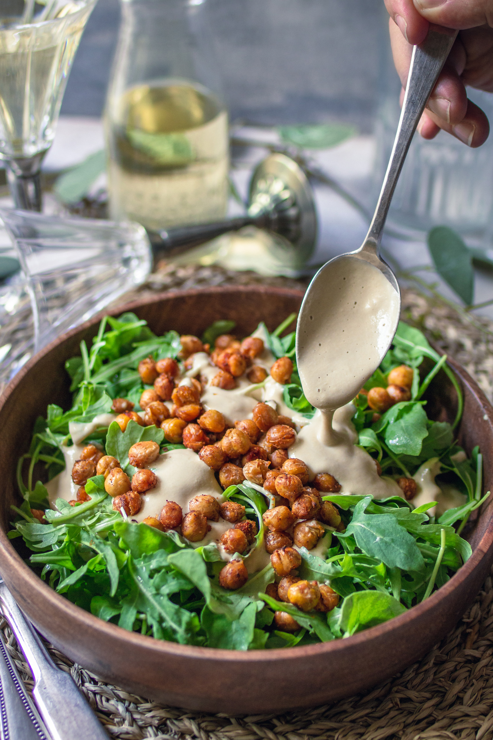 Caesar Salad - Vegan Kochen - Hirsepfanne Kochbuch von Lea Green