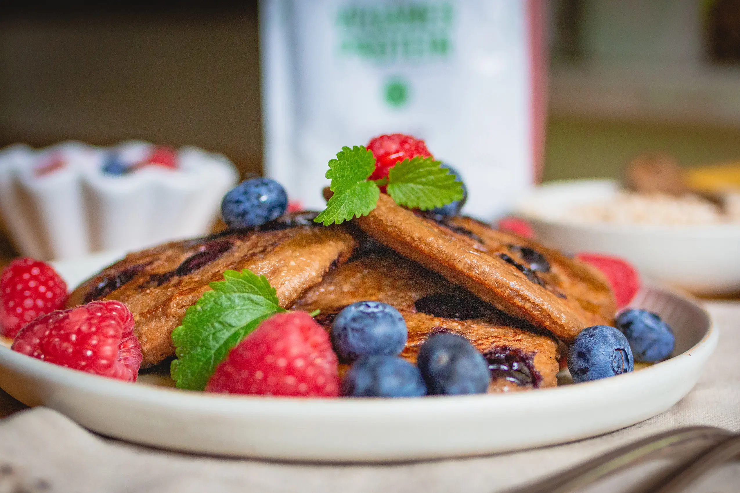 Vegane Proteinpancakes schnell und einfach auch glutenfrei