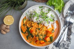 Veganes Kürbiscurry