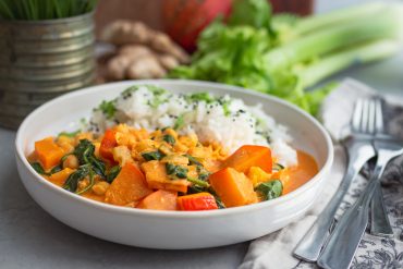 Veganes Kürbiscurry schnell und einfach zubereitet