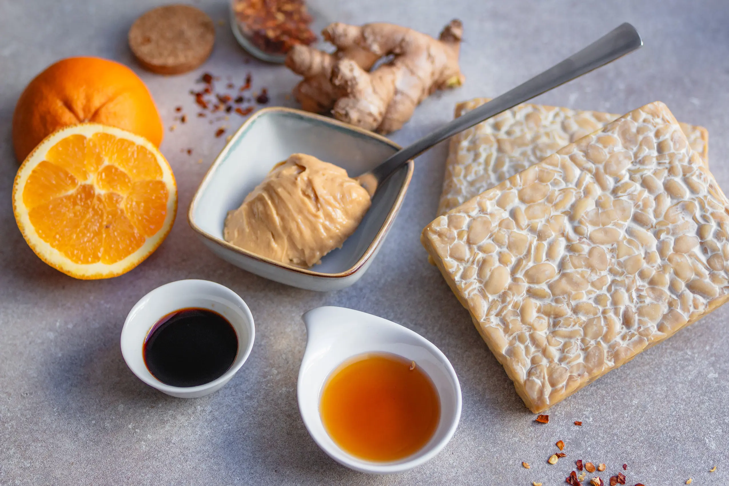 Zutaten für die Tempeh-Marinade