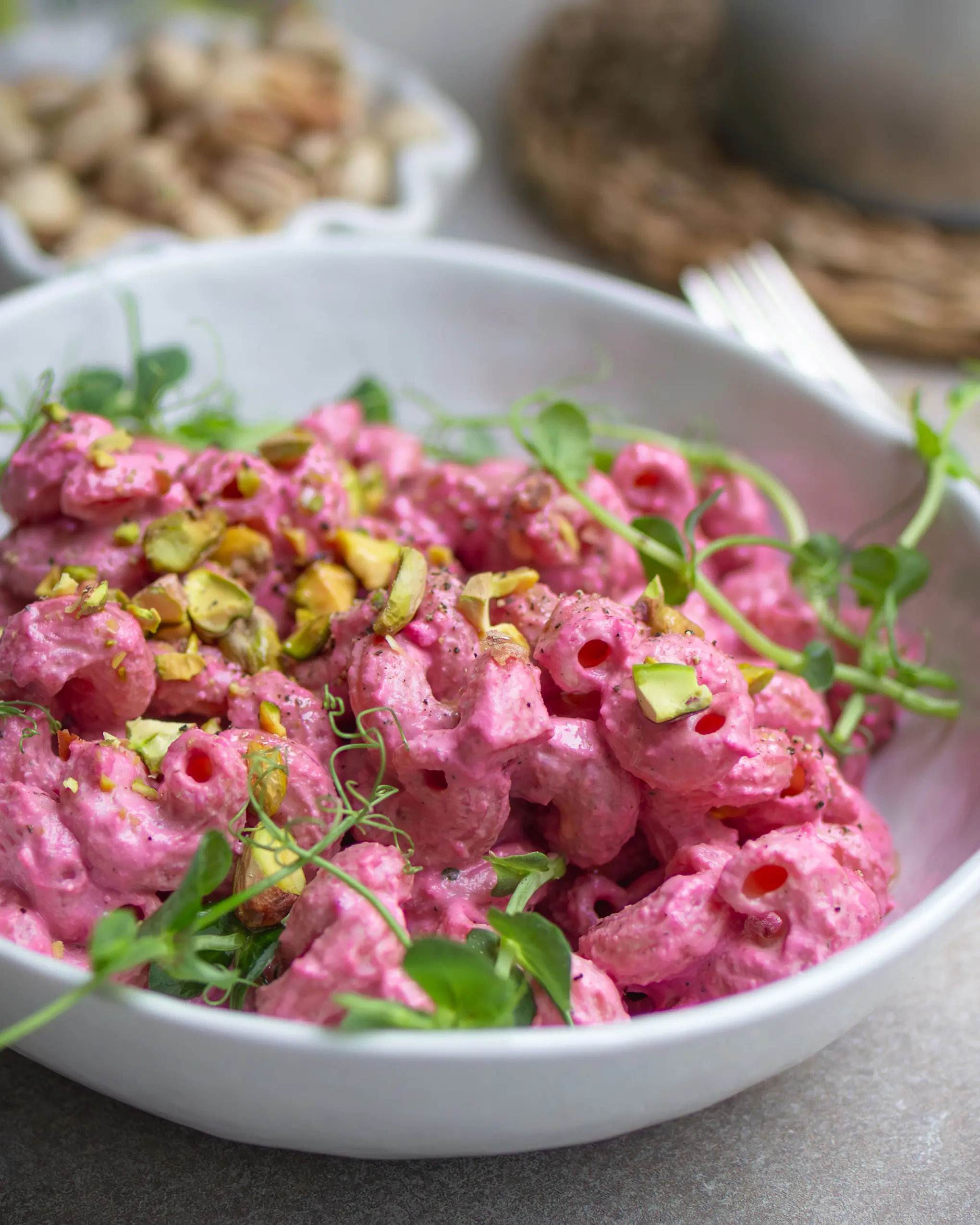 Vegane Rote Bete Pasta - Pink Pasta Valentinstag Rezept