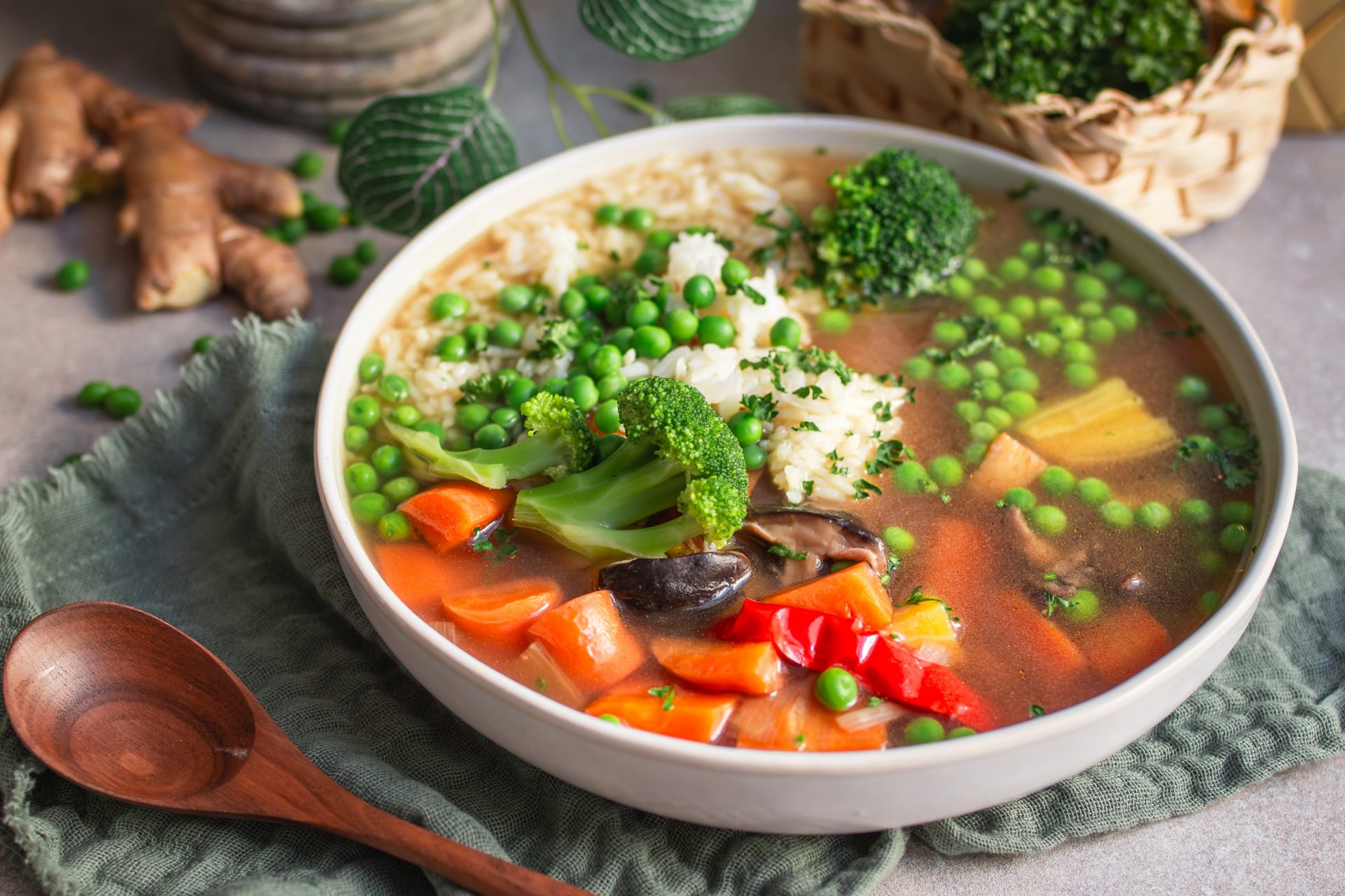 Vegane Kraftbrühe • veggies | vegan