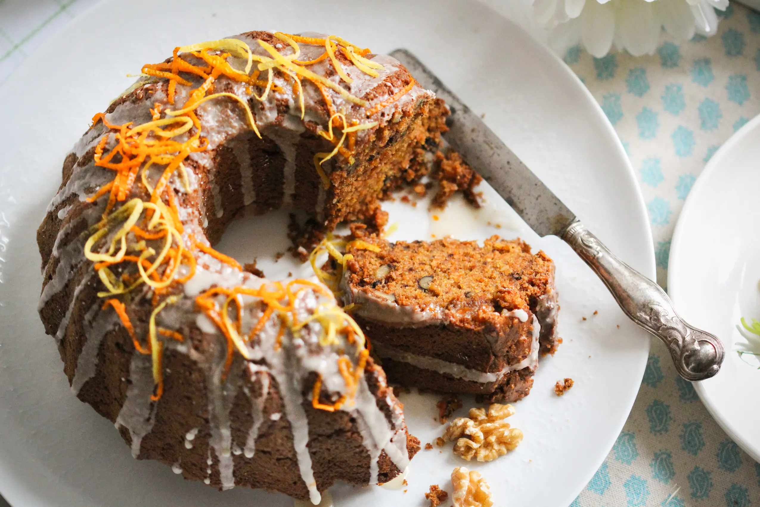 Quinoa-Rüblikuchen - veganer, glutenfreier karottenkuchen