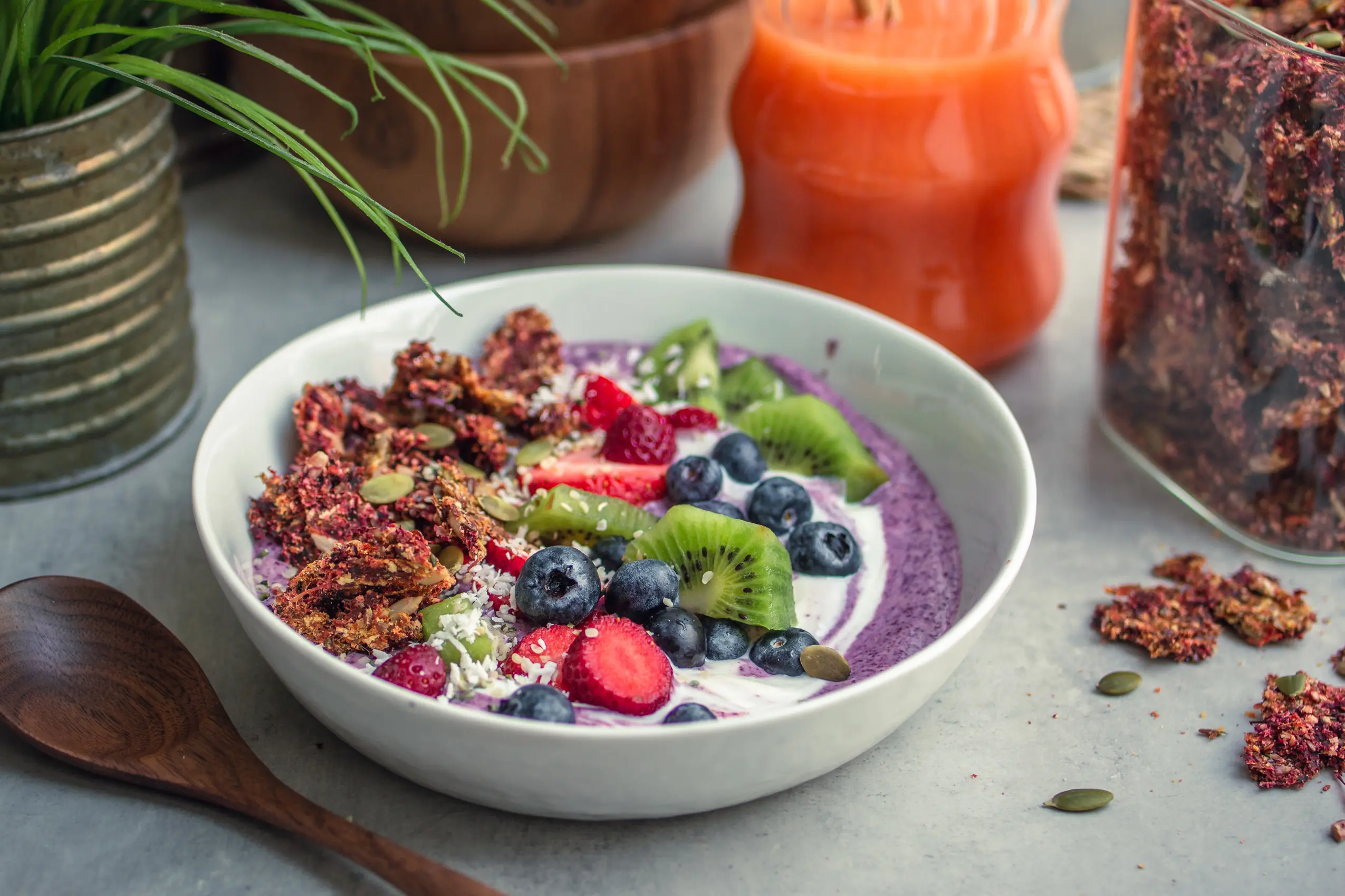 Knuspriges Granola aus Safttrestern