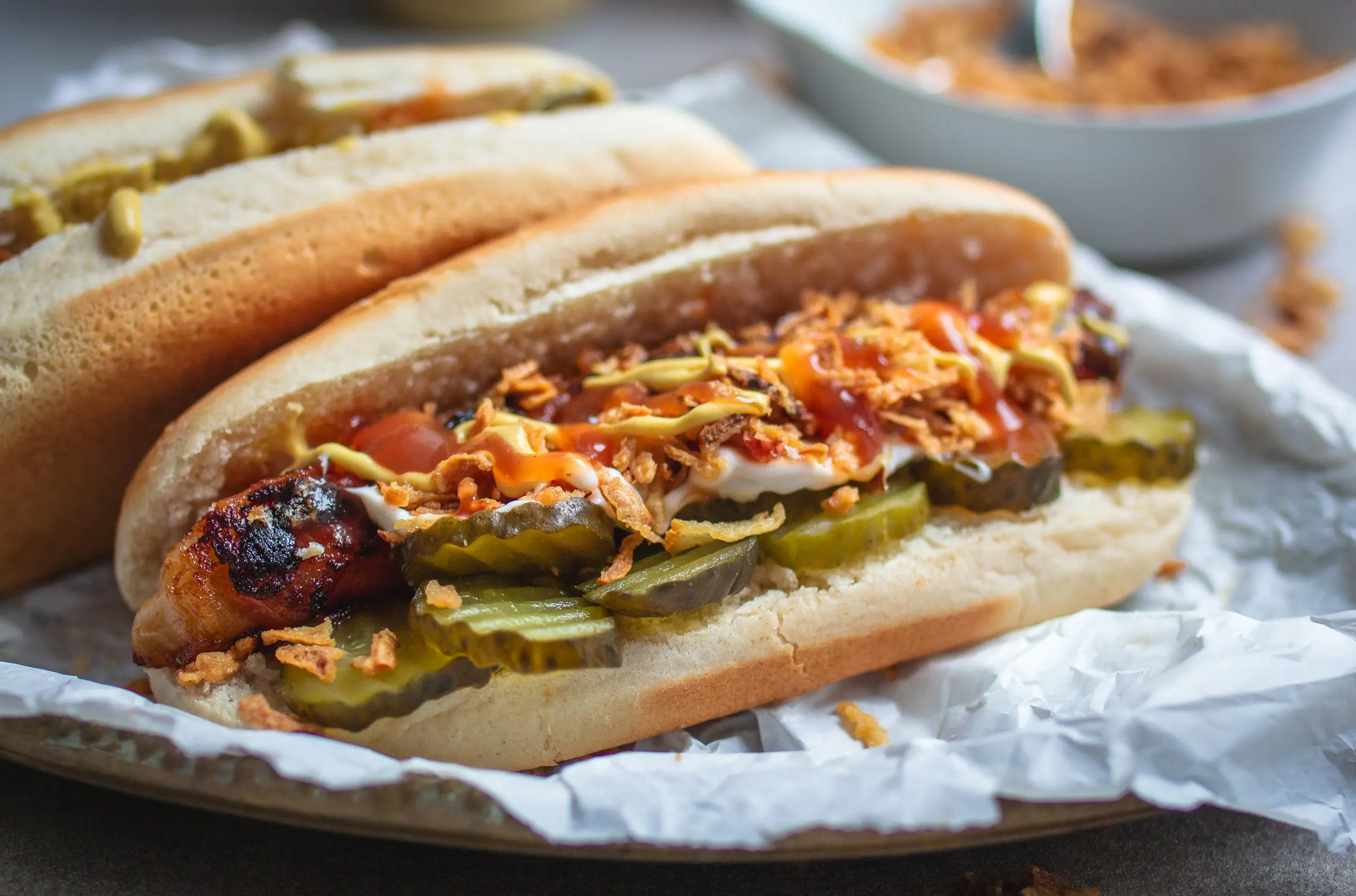 Veganer Carrot Dog