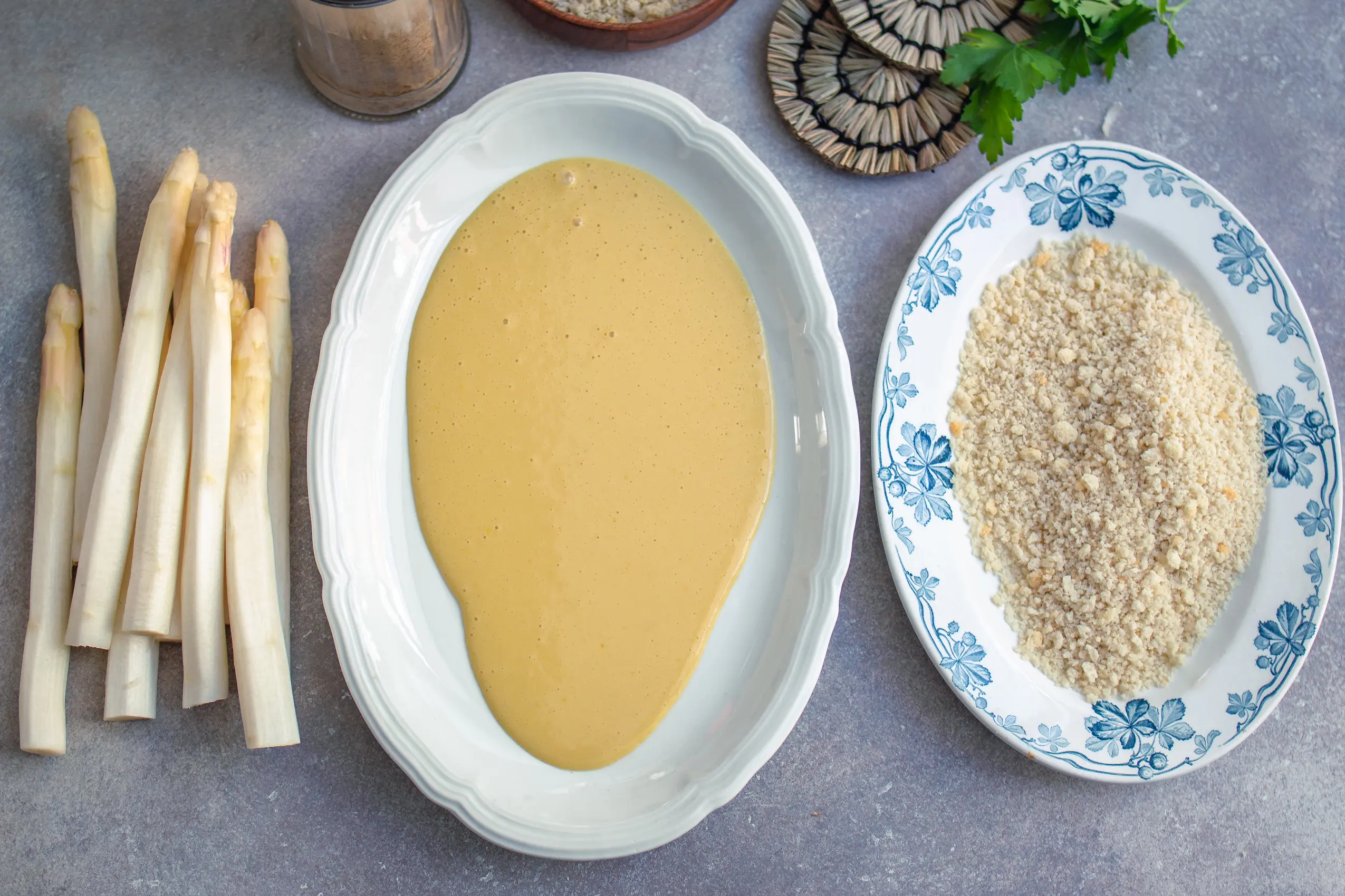 Vegane panade ohne Ei oder Milch