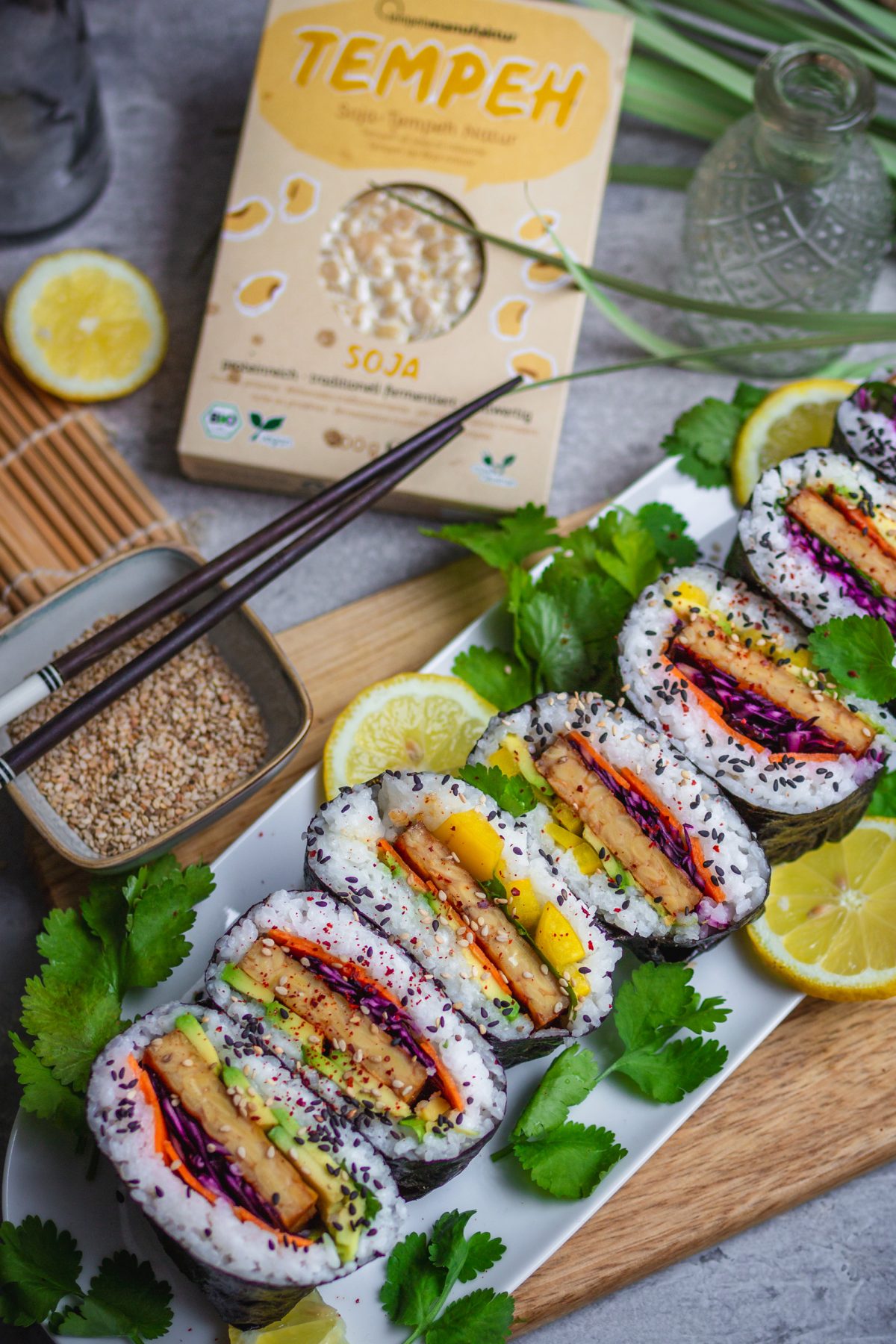 Sushi-Sandwiches mit Tempeh - Onigirazu