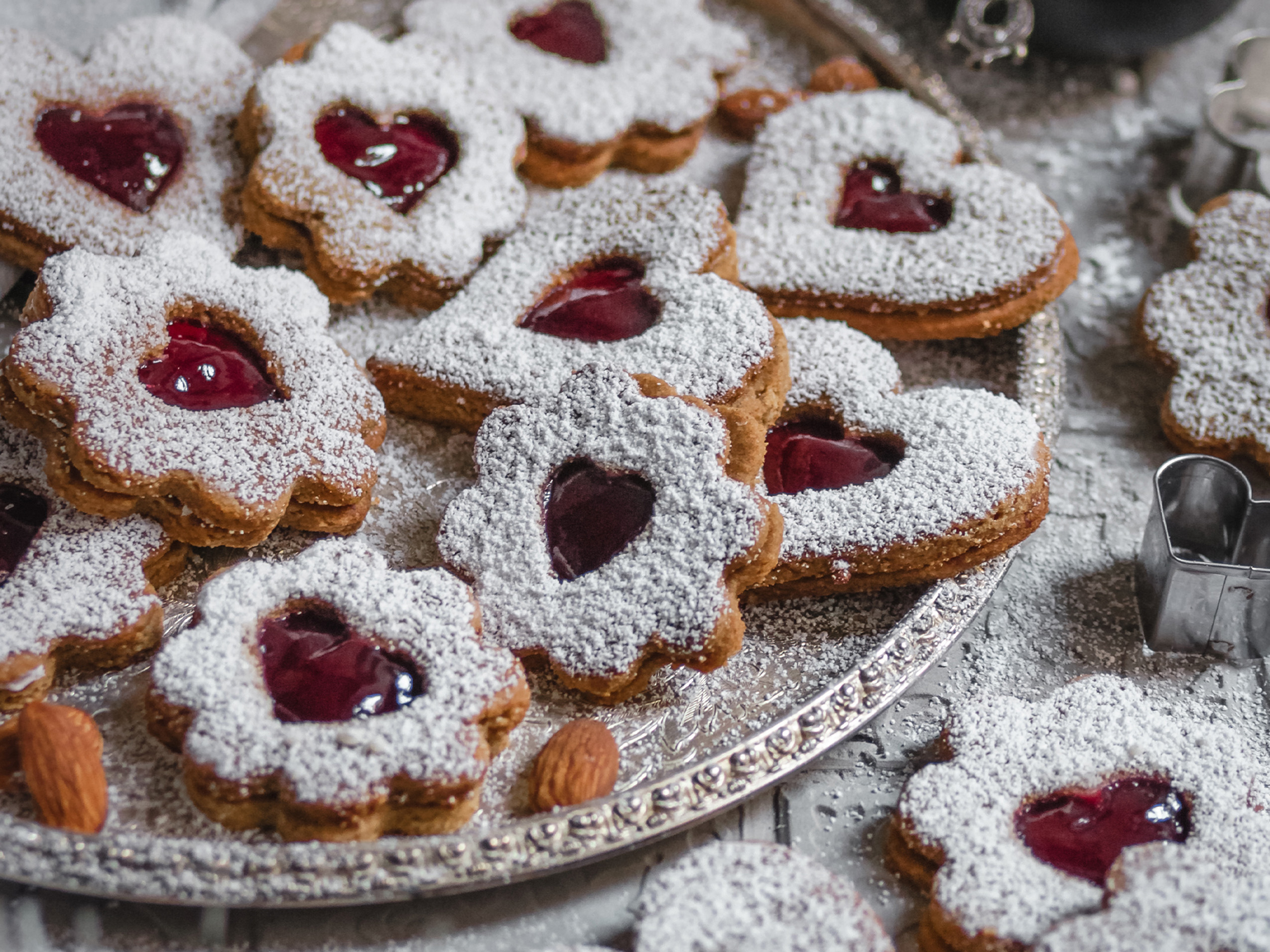 Marmeladenplätzchen backen - vegan und glutenfrei