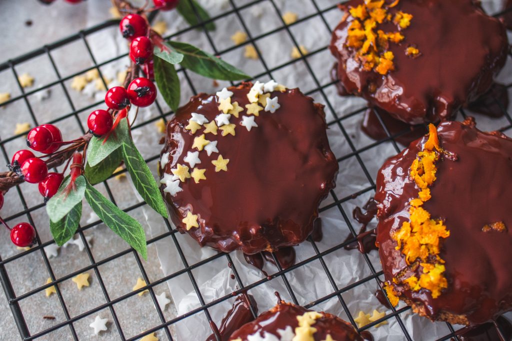 Orangen-Schoko-Lebkuchen - vegan und glutenfrei backen