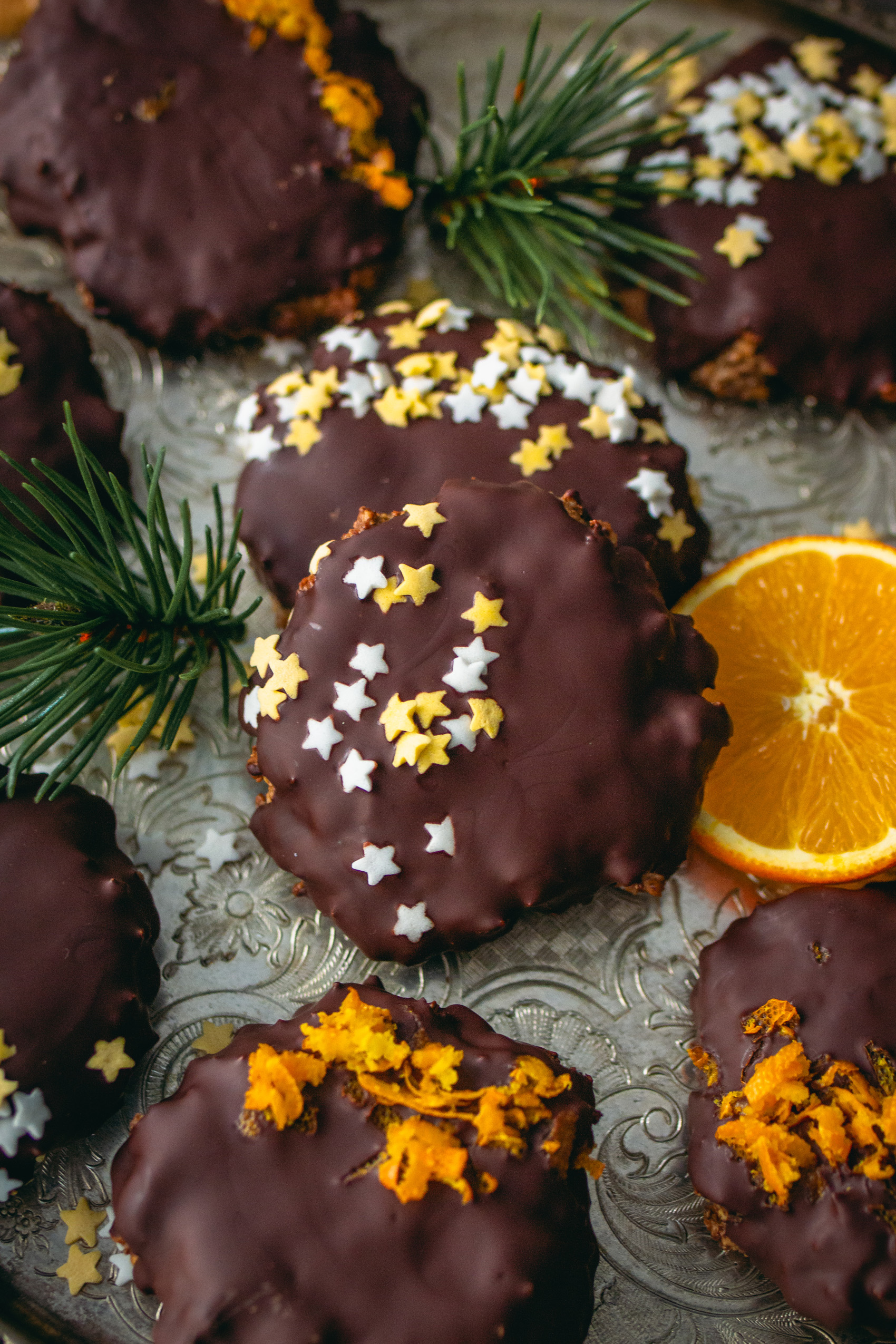 Orangen-Schoko-Lebkuchen - vegan und glutenfrei backen