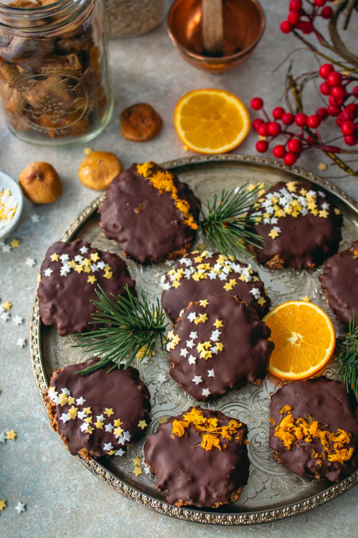 Orangen-Schoko-Lebkuchen - vegan und glutenfrei backen