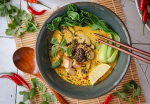 Vegane Kokossuppe Tom Kha