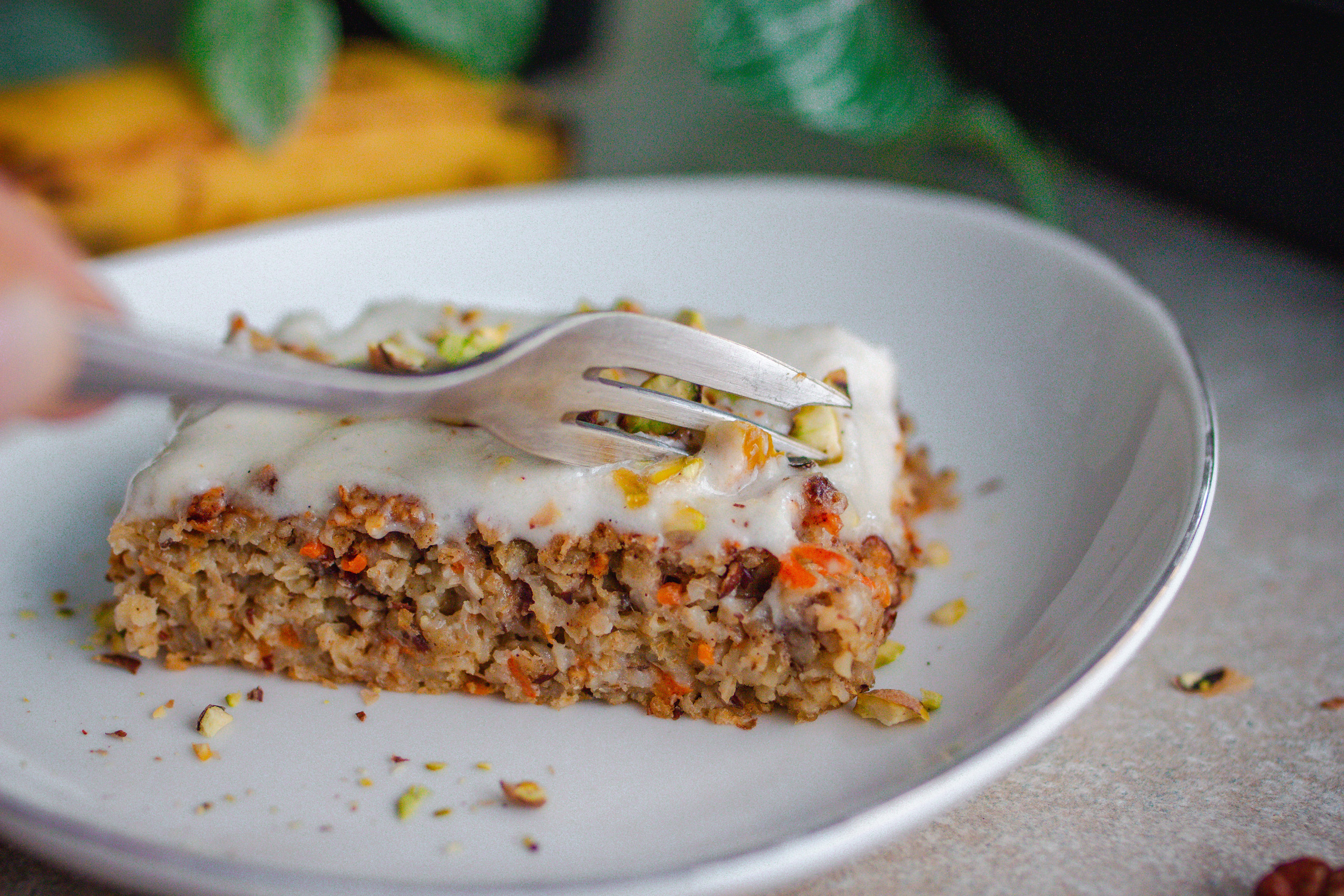 Karotten-Ofenporridge - Rüblikuchen als Baked Oats