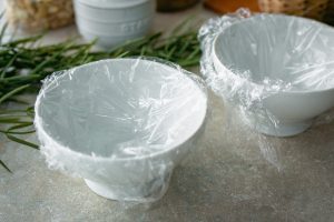 Vorbereitung vegane Burrata