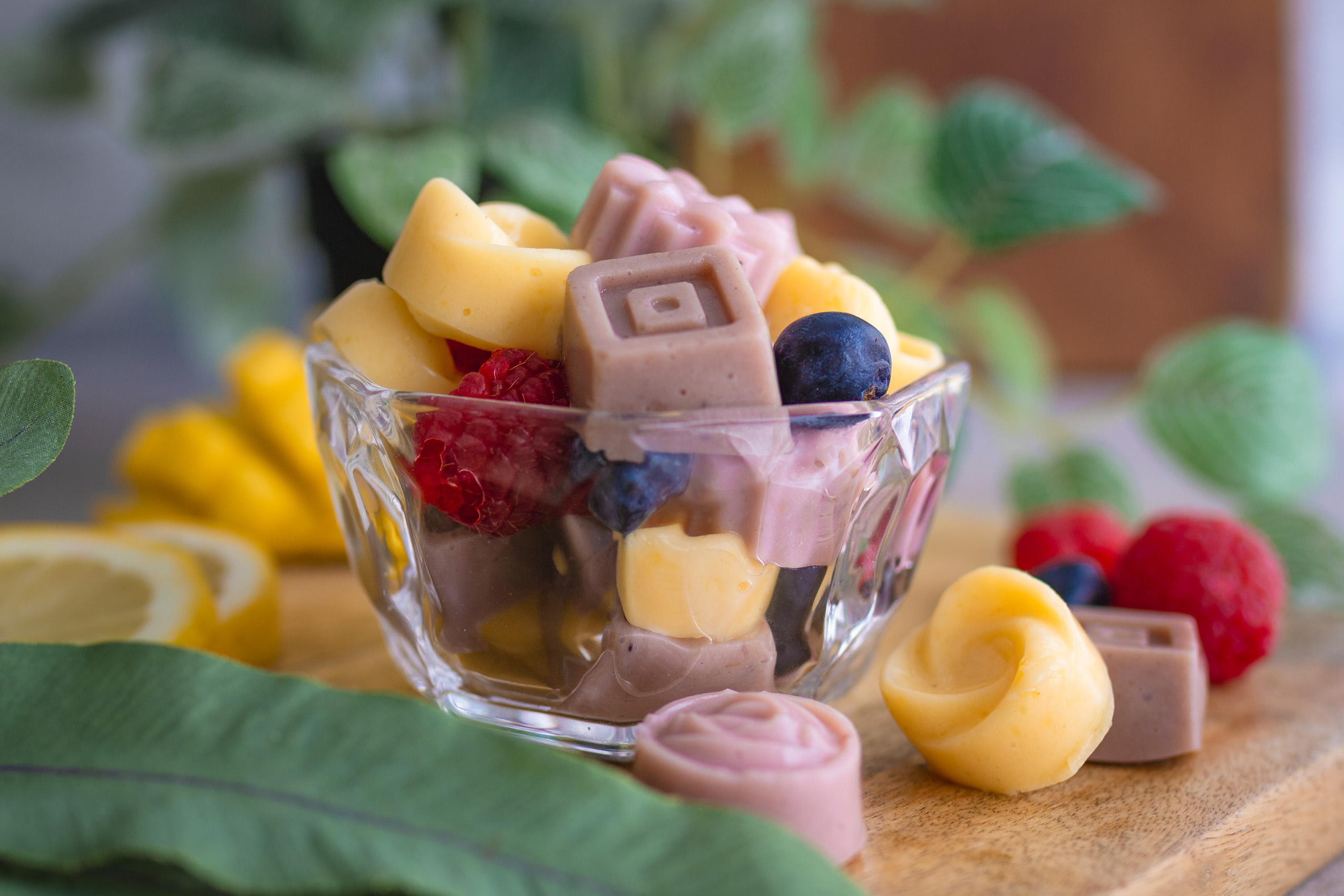 Selbstgemachte, vegane Joghurt-Gums