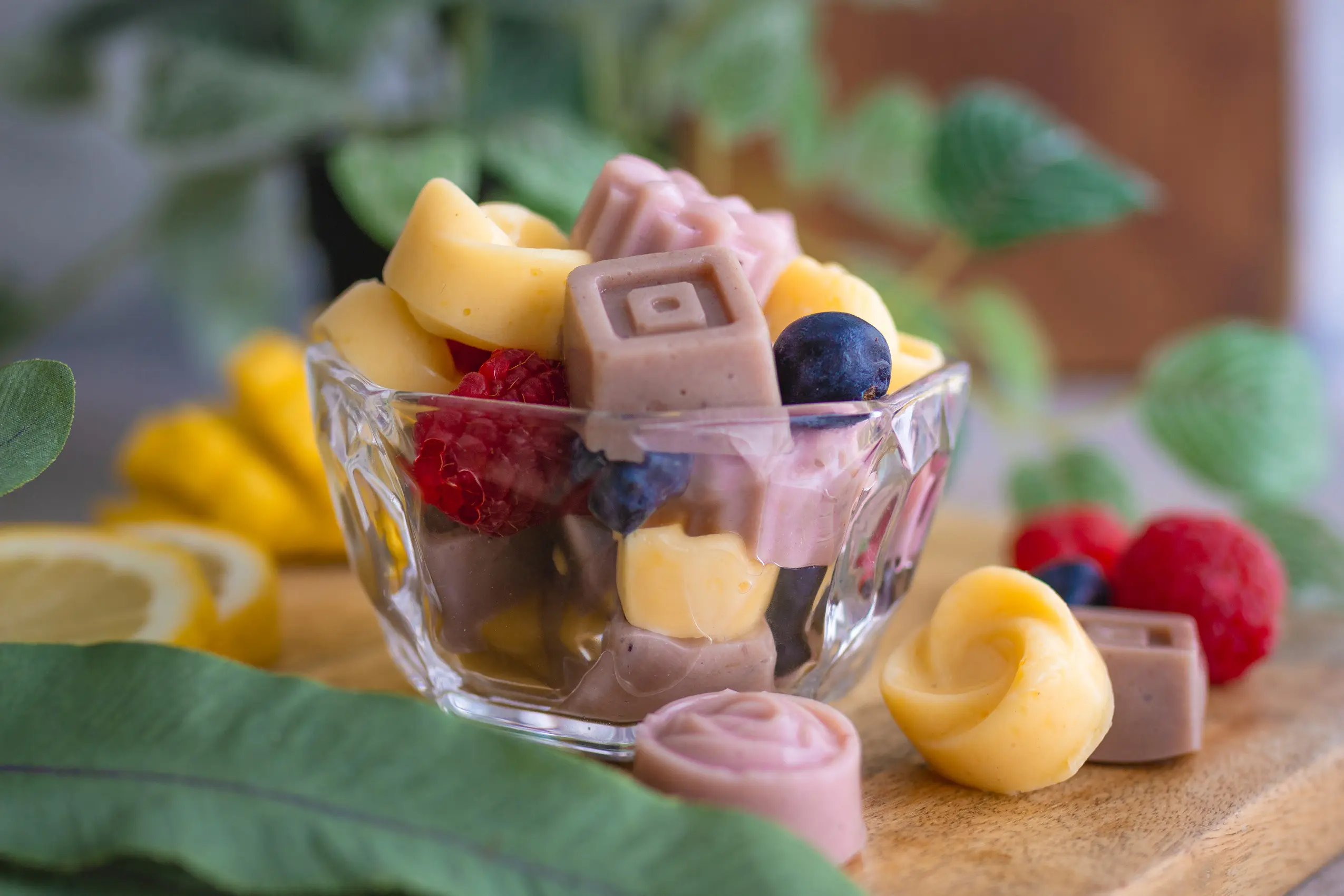 Selbstgemachte, vegane Joghurt-Gums