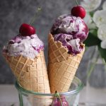 Veganes Kirscheis ohne Eismaschine machen