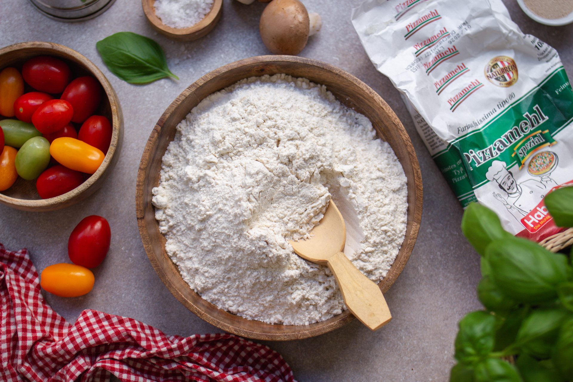 Zutaten für die perfekte vegane Pizza