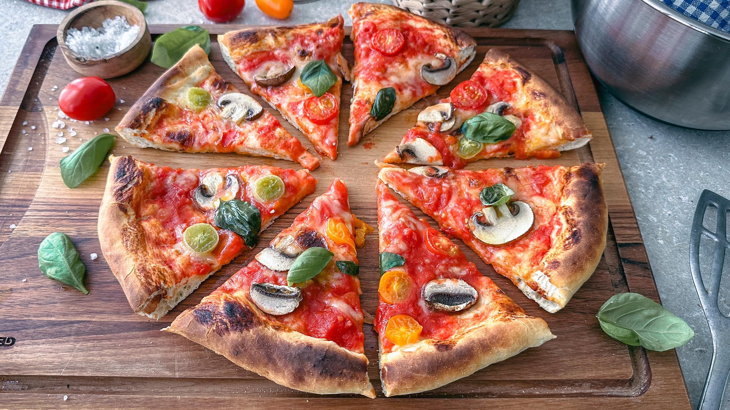 Die perfekte vegane Pizza wie vom Italiener zu hause