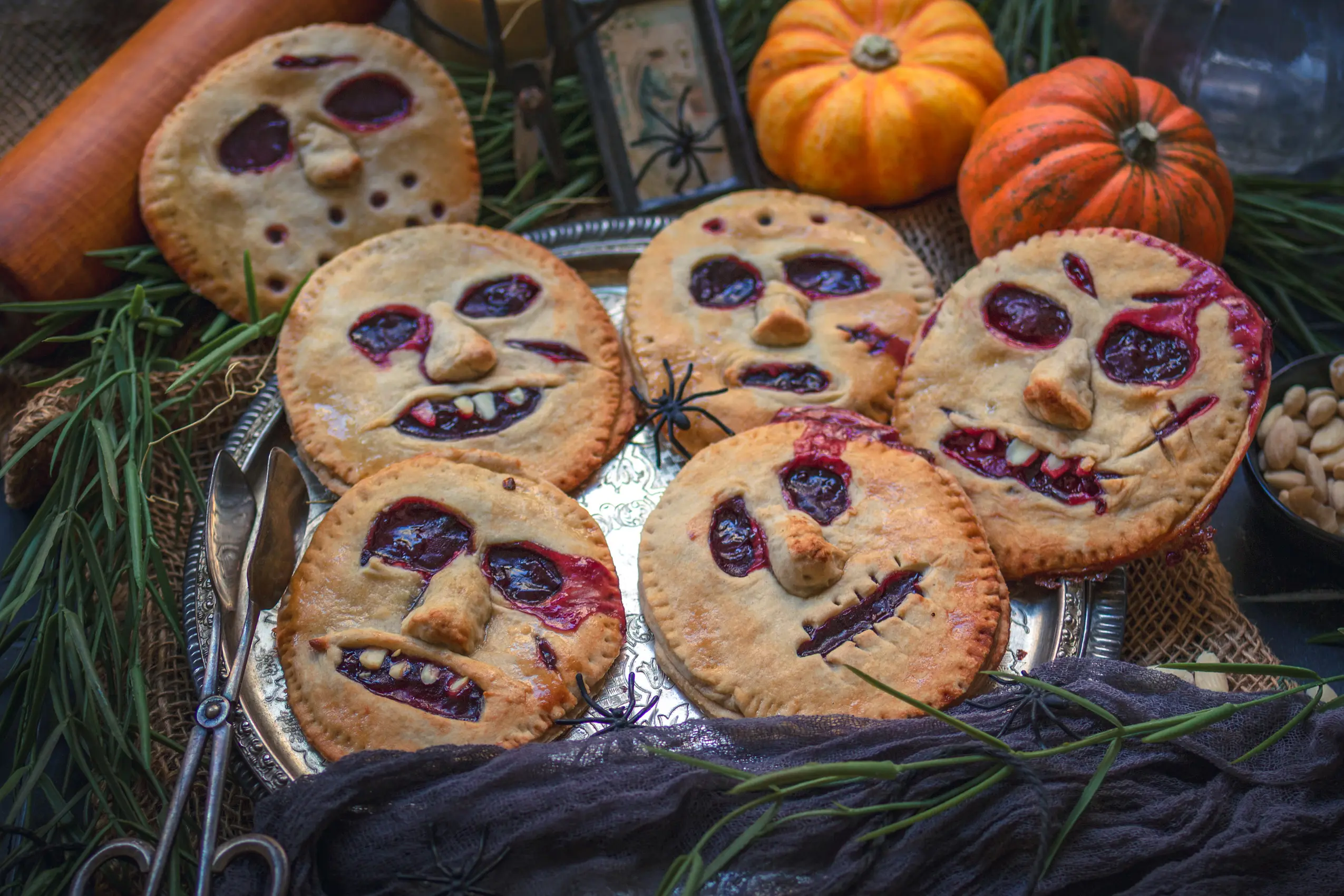 Vegane Halloween-Kirschtaschen