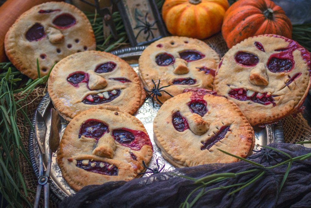 Vegane Halloween-Kirschtaschen