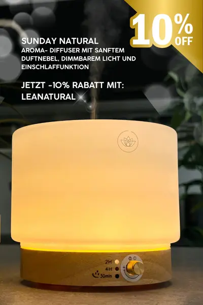 Sunday Natural Aroma Diffusor Bannerwerbung Rabattcode