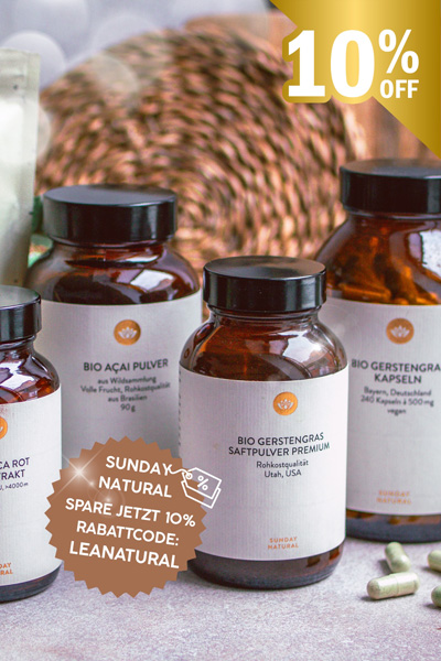 Sunday Natural Shop Rabattcode "Leanatural"