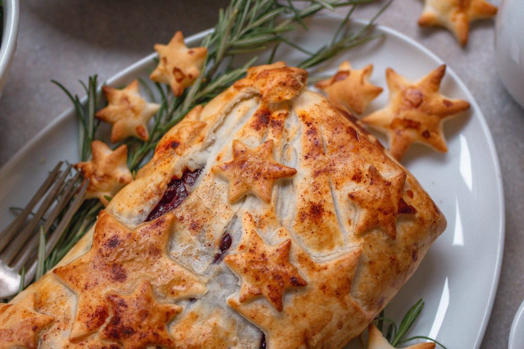 Veganer Weihnachtsbraten im Blätterteig - Tempeh Wellington