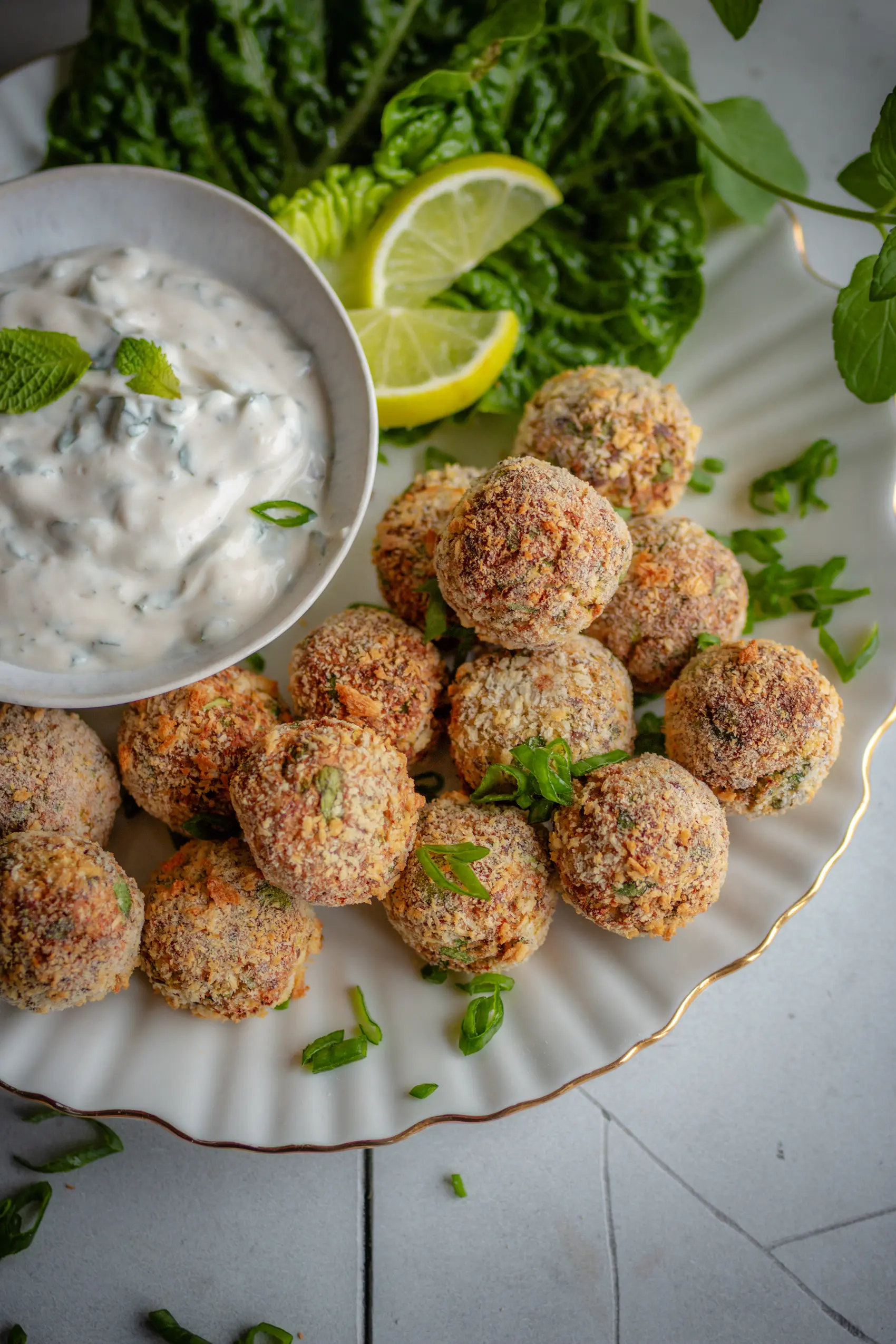 Zubereitung der veganen Blumenkohl Arancini Step by Step erklärt.