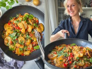 Vegane Bratkartoffeln zubereiten Lea Green vegan kochen
