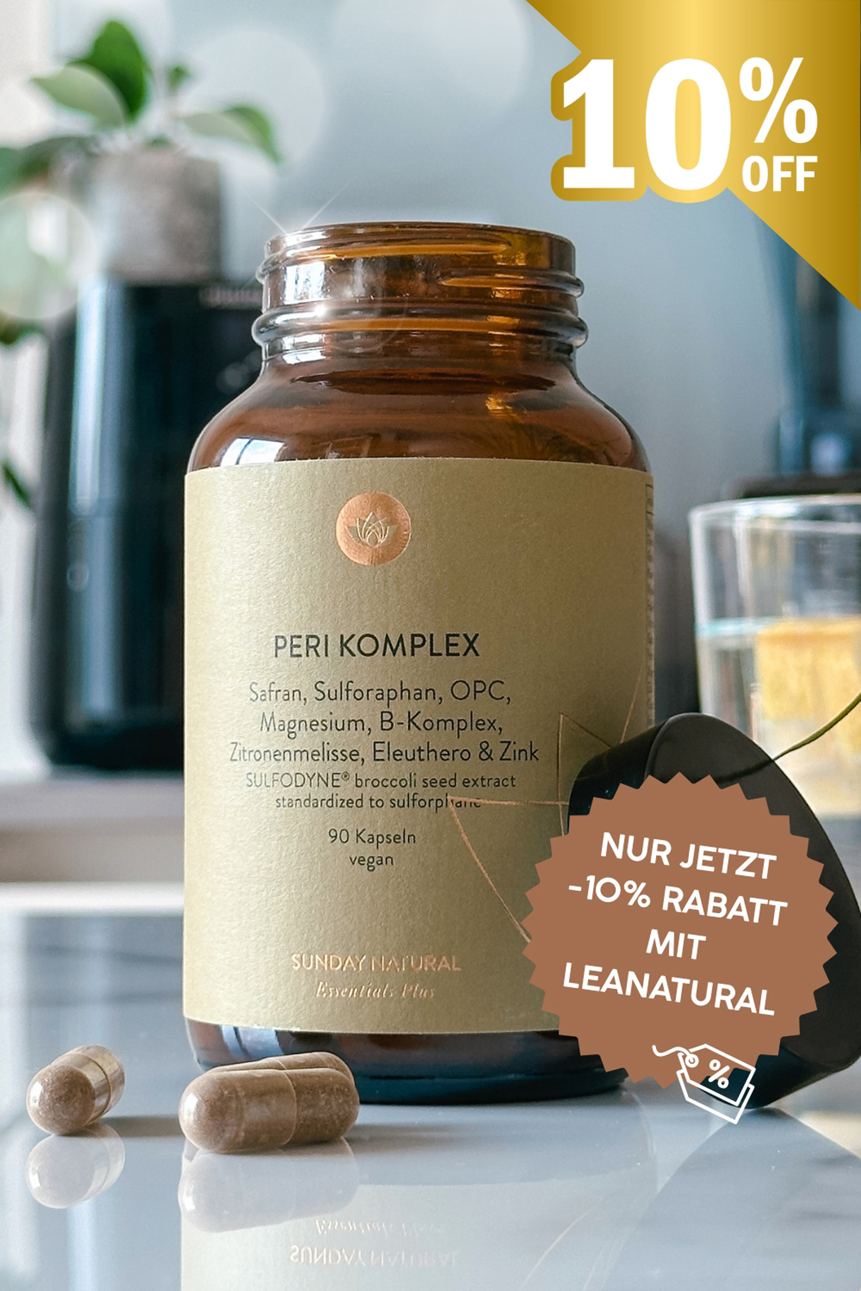 Peri Komplex von Sunday Natural mit Rabattcode
